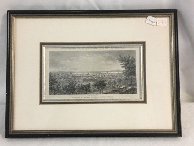 Framed Engraving of Poughkeepsie, NY (1 of 5)