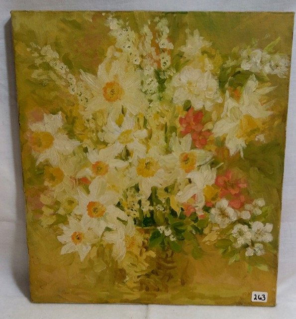 Oil on Canvas Daffodils (1 of 4)