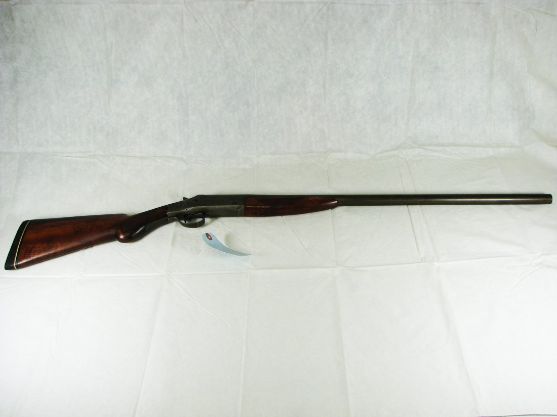 William Read & Sons 12 Gauge Single Shot Shotgun: Engraved "Made in USA Winchester Repeating Arms Co New Haven Conn Model 67-22 Short and Long Rifle" Stock# 53Ri - Serial# None - 43" From butt to tip