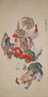 Five Roosters Attributed to Liu Kuiling - 2