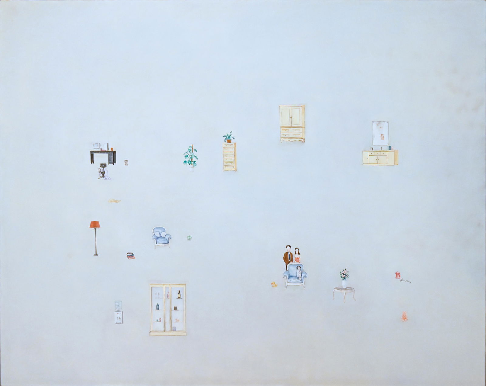 ZENG HAO | 35953.5423611111: 116 x 145 cm ; 127.5 x 157 cm ( with frame ) oil on canvas signed and dated 1998 verso This work is located in INDONESIA Estimates: IDR 95,000,000 - 140,000,000 Please contact 33 Auction at +65 674745