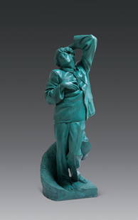 Sui Jianguo (b. 1965) Clothes Vein: 120 x 70 x 40 cm ; bronze; signed in Engish on the underside of the sculpture Provenance private Collectionï¼Œ Singapore