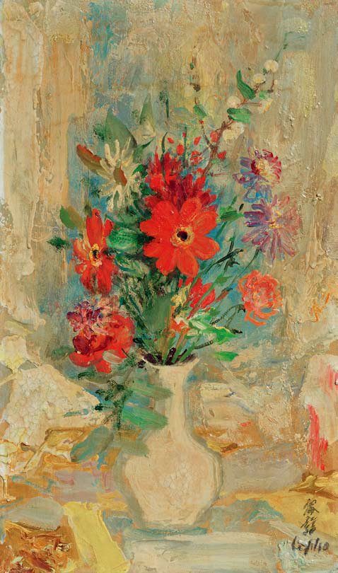 LE PHO (1907-2001) Vase de Fleurs (1 of 1)