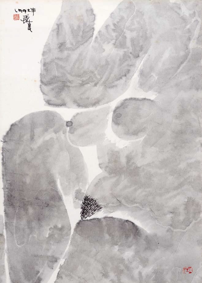 WANG HUAIQING (b.1944) Mistiness: ink on paper, 95 x 69 cm, signed, stamped with a seal and dated 1992 upper left Provenance Private collection, Asia Literature The Ink and Brush of Wang Huai Qing, Gallery 21, Singapore, 1993, unpagin