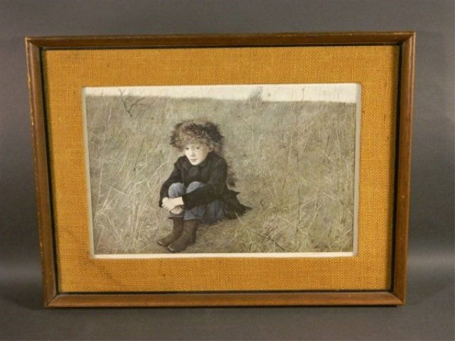 ANDREW WYETH - "Faraway" Print: ANDREW WYETH - "Faraway" Print Size : 20" x 15"