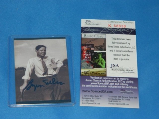 Byron Nelson JSA Certified Autograph: x