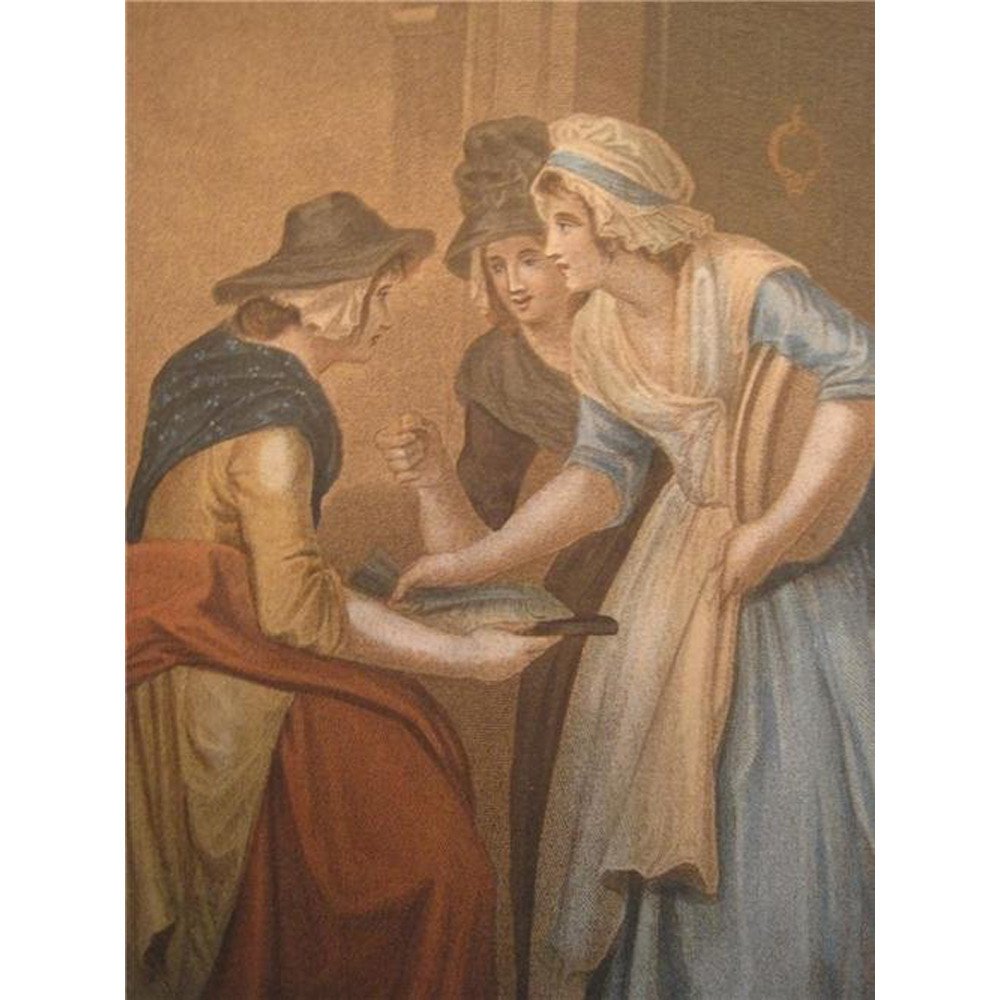ORIGINAL FRANCIS WHEATLEY CRIES OF LONDON ENGRAVING: "Cries of London- New Mackrel New Mackrel" Engraved by Sam Aliprandi The "Cries of "London" was a recurring theme in English printmaking for over three centuries. These colourful prints form a visual