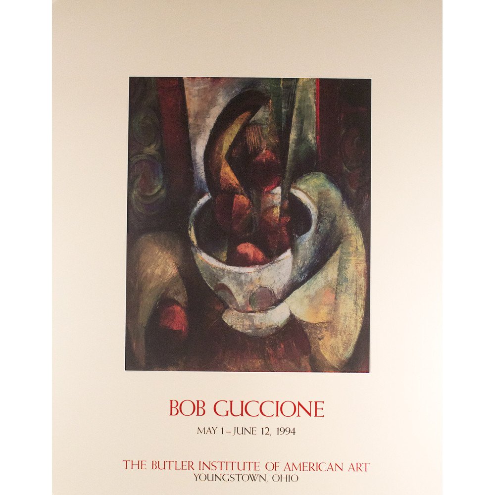BOB GUCCIONE BUTLER INSTITUTE OF AMERICAN ART FINE ART: This is a high quality, glossy print of an original Bob Guccione painting. Made from when it was on display at the Butler Institute Of American Art in Youngstown, Ohio. It measures 24 by 30 inches. Al