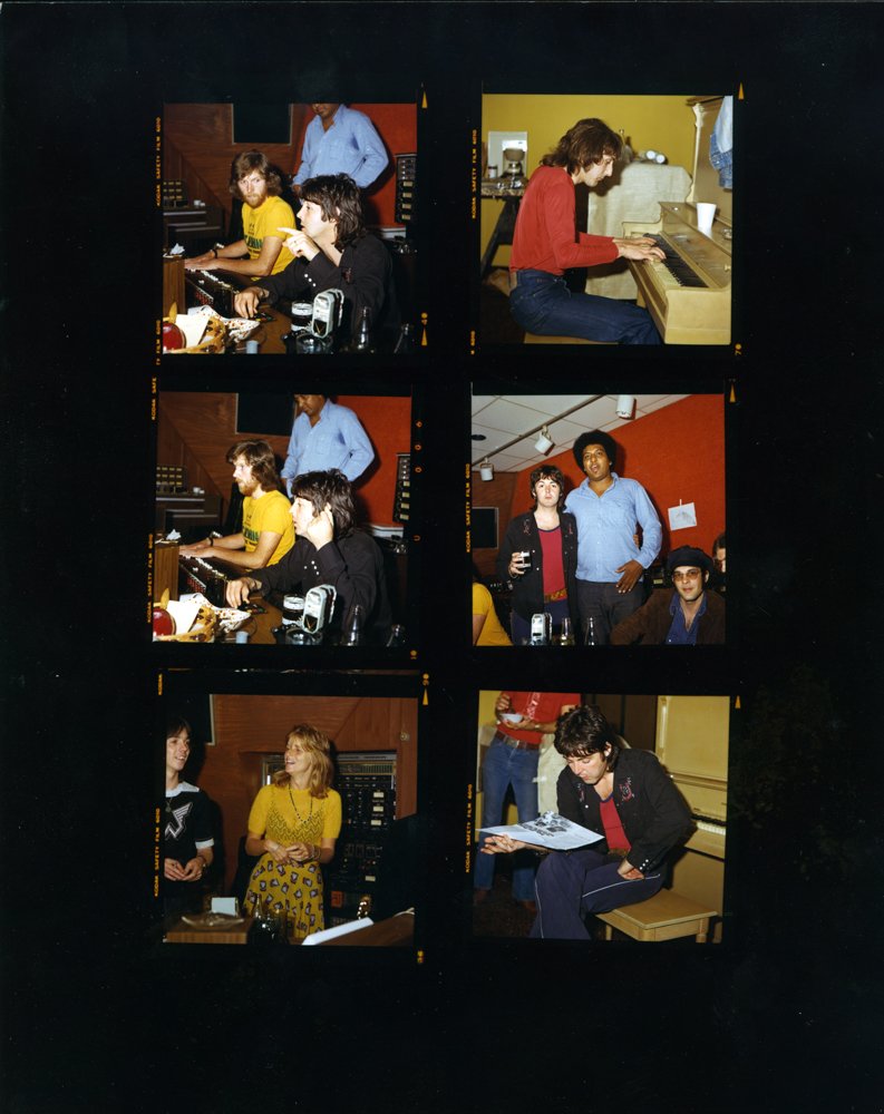 Original Proof Sheet ft. Paul McCartney & Steve Winwood: An original proof of six photographs featuring Paul McCartney of the Beatles and Steve Winwood. Measures 20cm x 25cm. All items within this auction are original and come directly from the Filthy Gorge