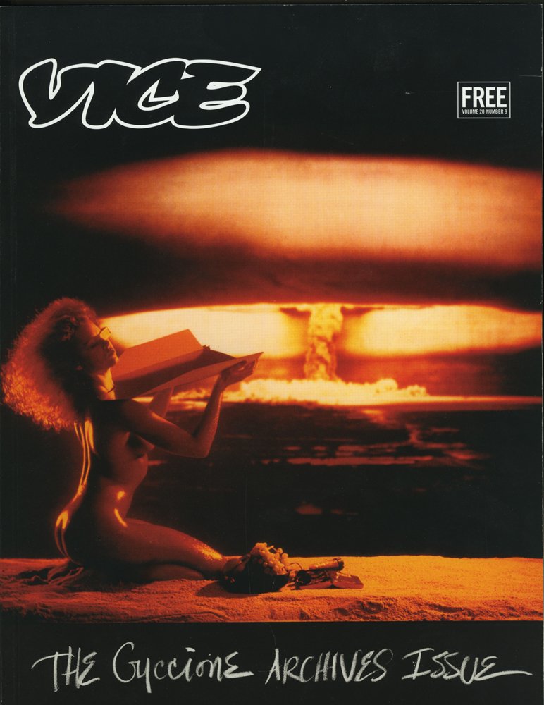 Vice Magazine, The Guccione Archives Issue Sept 2013: Vice Magazine, The Guccione Archives Issue Sept 2013. This 140+ page issue features Guccione's personal photos, letters, and drawings. Plus a steamy 1985 Tell-All from a former Playboy Mansion Butler.