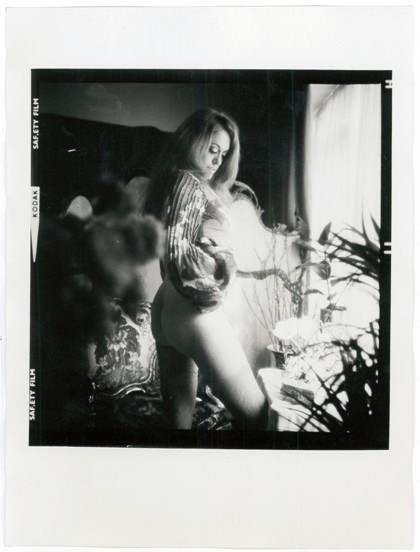 Orig Silver Gelatin Marian Maylam 1972 By Guccione: This is an original silver gelatin photograph of model Marian Maylam taken by Bob Guccione using 120mm film. Model: