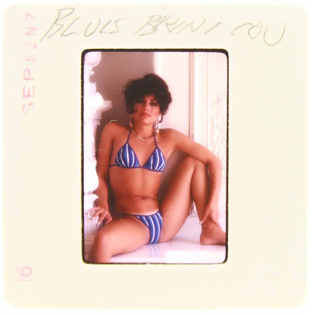 Original Ava Monet 35mm Slide 1982 By Bob Guccione: Original nude, erotic, 35mm slide features Ava Monet, aka Anna Fraley, taken by Bob Guccione in 1982. Subject: