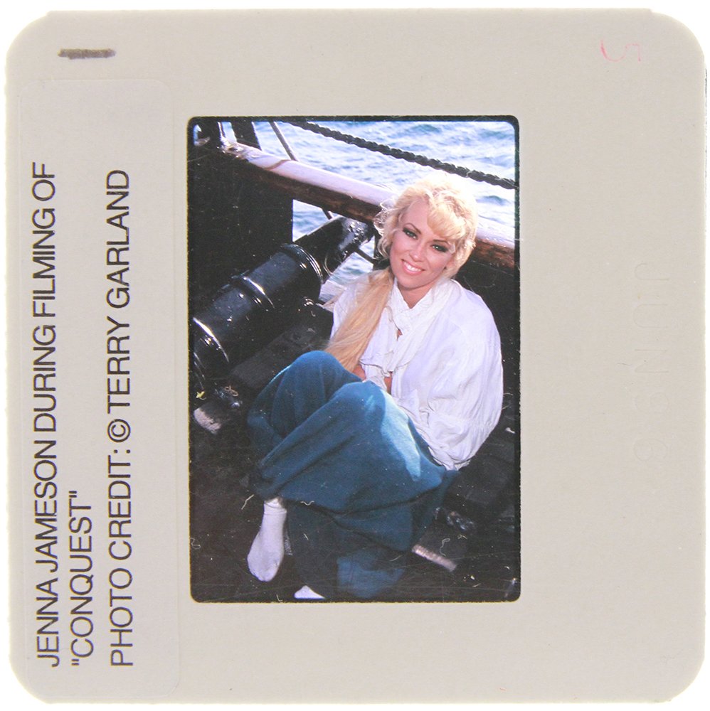 Original 35mm Jenna Jameson "Conquest" by Terry Garland: An Original 35mm slide of Jenna Jameson during the filming of "Conquest" taken by Terry Garland. Model: