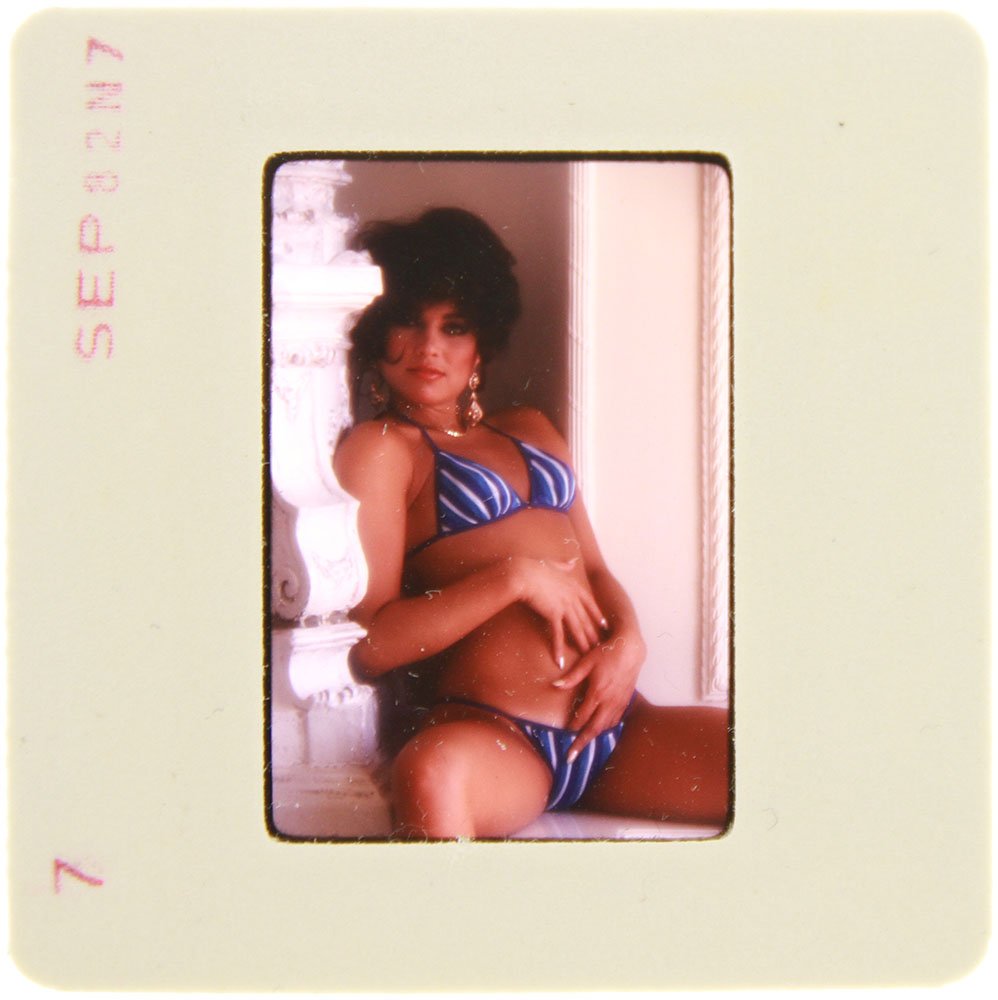 Original Ava Monet 35mm Slide 1982 By Bob Guccione: Original nude, erotic, 35mm slide features Ava Monet, aka Anna Fraley, taken by Bob Guccione in 1982. Subject: