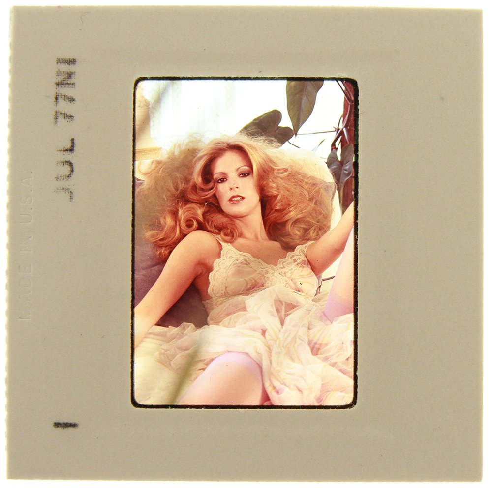 Original 35mm Victoria Johnson 1977 by Bob Guccione: An Original 35mm slide of Victoria Johnson taken in June 1977 by photographer Bob Guccione. Model: