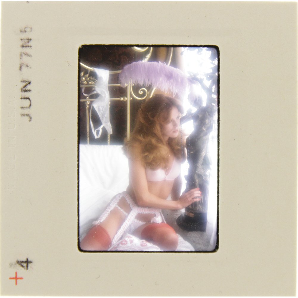 Original 35mm Victoria Johnson 1977 by Bob Guccione: An Original 35mm slide of Victoria Johnson taken in June 1977 by photographer Bob Guccione. Model: