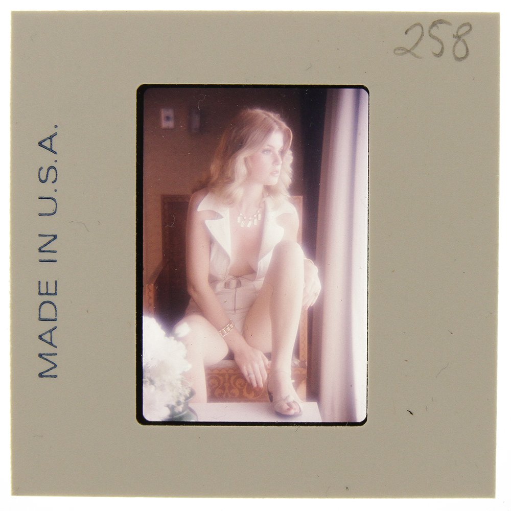 Original 35mm Jolanta Von Zmuda 1978 by Guccione: An Original 35mm slide of Jolanta Von Zmuda taken in November 1978 by photographer Bob Guccione Model:<