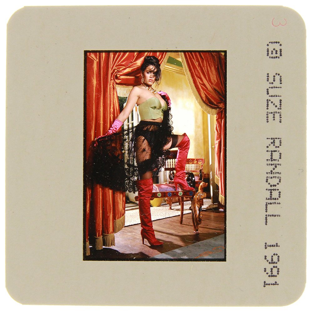 Original 35mm Jami Dion 1991 By Suze Randall: Original nude, erotic, 35mm slide features Jami Dion by Suze Randall in 1991. Print and/or markings on the slide mount are original.