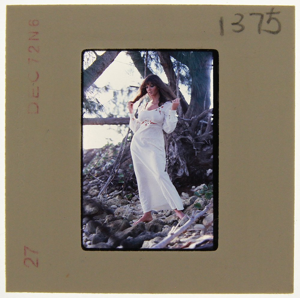 Original 35mm Avril Lund 1972 by Bob Guccione: Original 35mm slide of Avril Lund taken in 1972 by photographer Bob Guccione Model: Avril Lund was