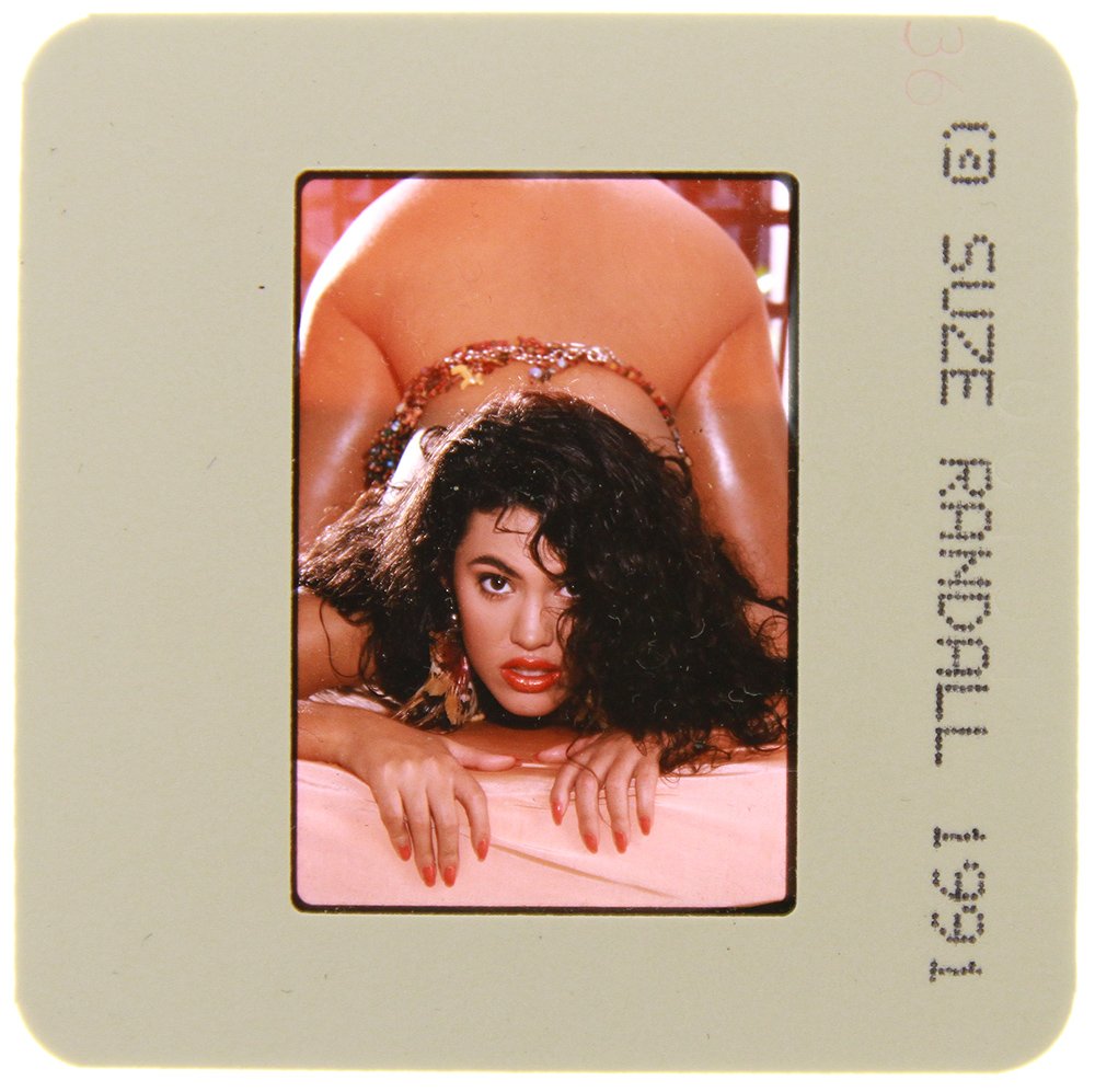 Original 35mm Jami Dion 1991 By Suze Randall: Original nude, erotic, 35mm slide features Jami Dion by Suze Randall in 1991. Print and/or markings on the slide mount are original.