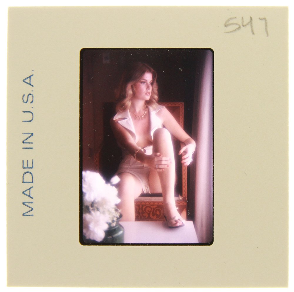 Original 35mm Jolanta Von Zmuda 1978 by Guccione: An Original 35mm slide of Jolanta Von Zmuda taken in November 1978 by photographer Bob Guccione Model:<
