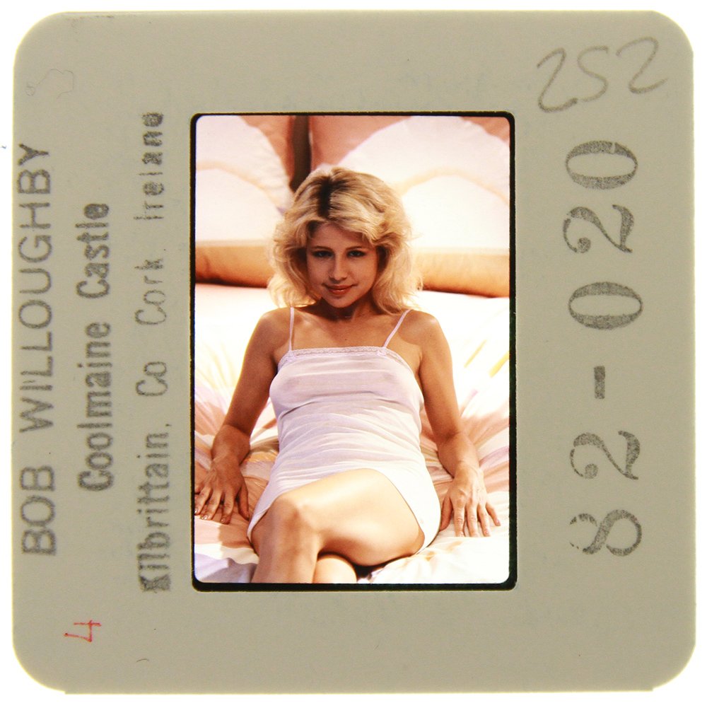Original 35mm Pia Zadora 1982 By Bob Willoughby: Original nude, erotic, 35mm slide features Pia Zadora taken by Bob Willoughby in 1982. Subject: Golden Gl
