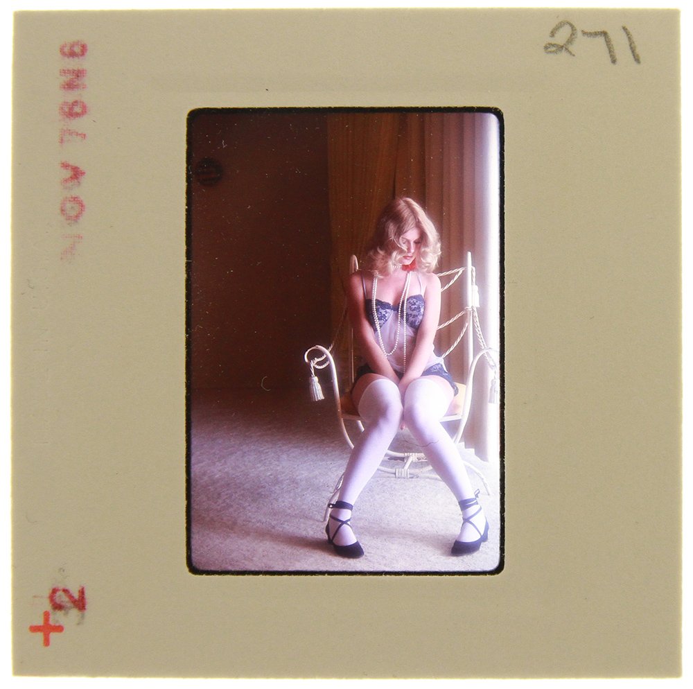 Original 35mm Jolanta Von Zmuda 1978 by Guccione: An Original 35mm slide of Jolanta Von Zmuda taken in November 1978 by photographer Bob Guccione Model:<