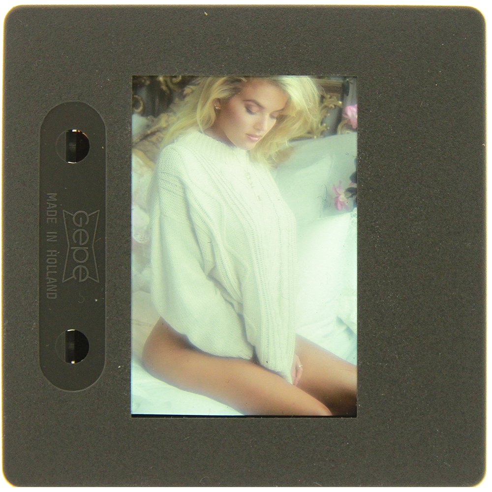 Original 35mm Brandy Ledford 1992 by Bob Guccione: Original nude, erotic, 35mm slide features Brandy Ledford taken by Bob Guccione in 1992. Print and/or markings on the slide mount are original.