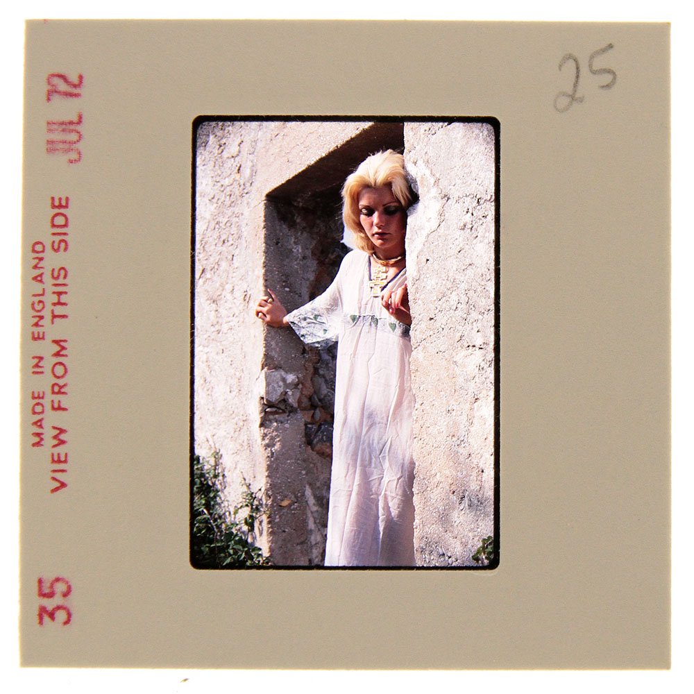 Original 35mm Janet Dunphy 1972 by Guccione: An original 35mm slide of Janet Dunphy taken in July 1972 by photographer Bob Guccione Model: This