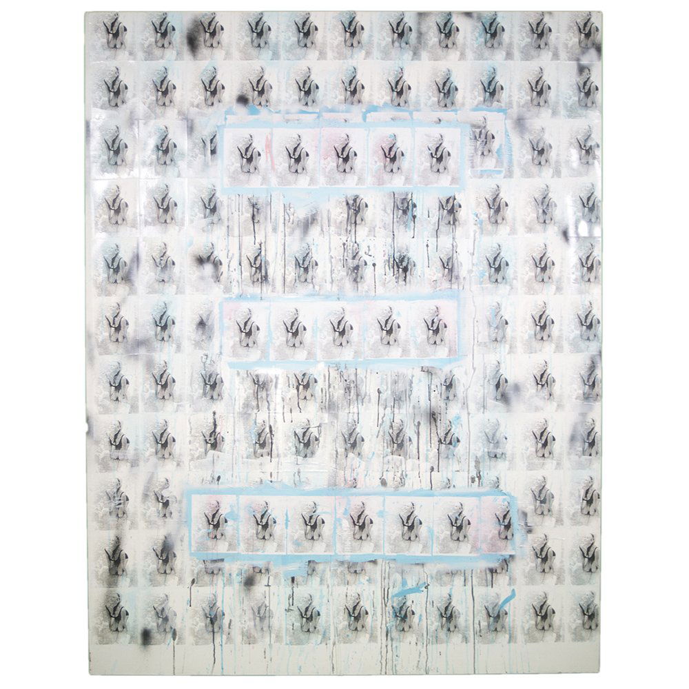 Original Tom Dash "Bright Shiny Morning" 80x60 2013: Original Tom Dash 2013 acrylic & collage painting on canvas entitled, "Bright Shiny Morning" measuring 80" by 60".Artist: