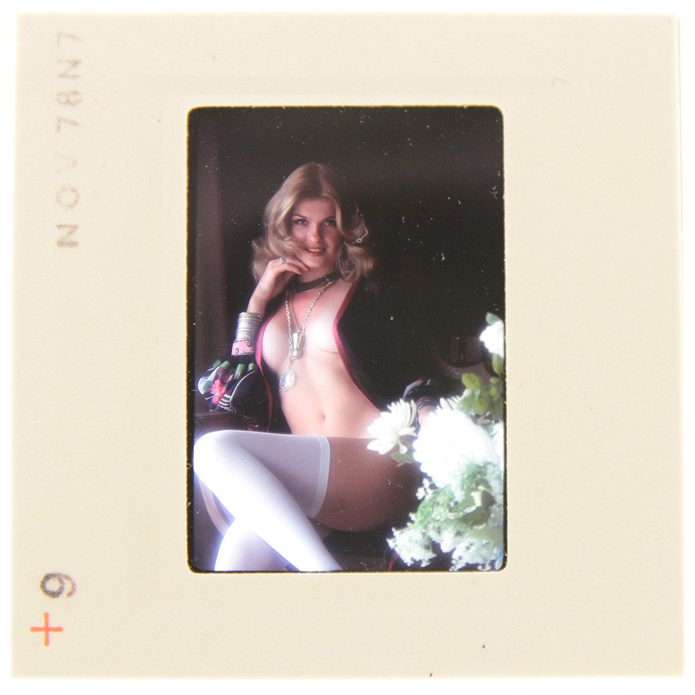 Original 35mm Jolanta Von Zmuda 1978 by Guccione: An Original 35mm slide of Jolanta Von Zmuda taken in November 1978 by photographer Bob Guccione Model:<
