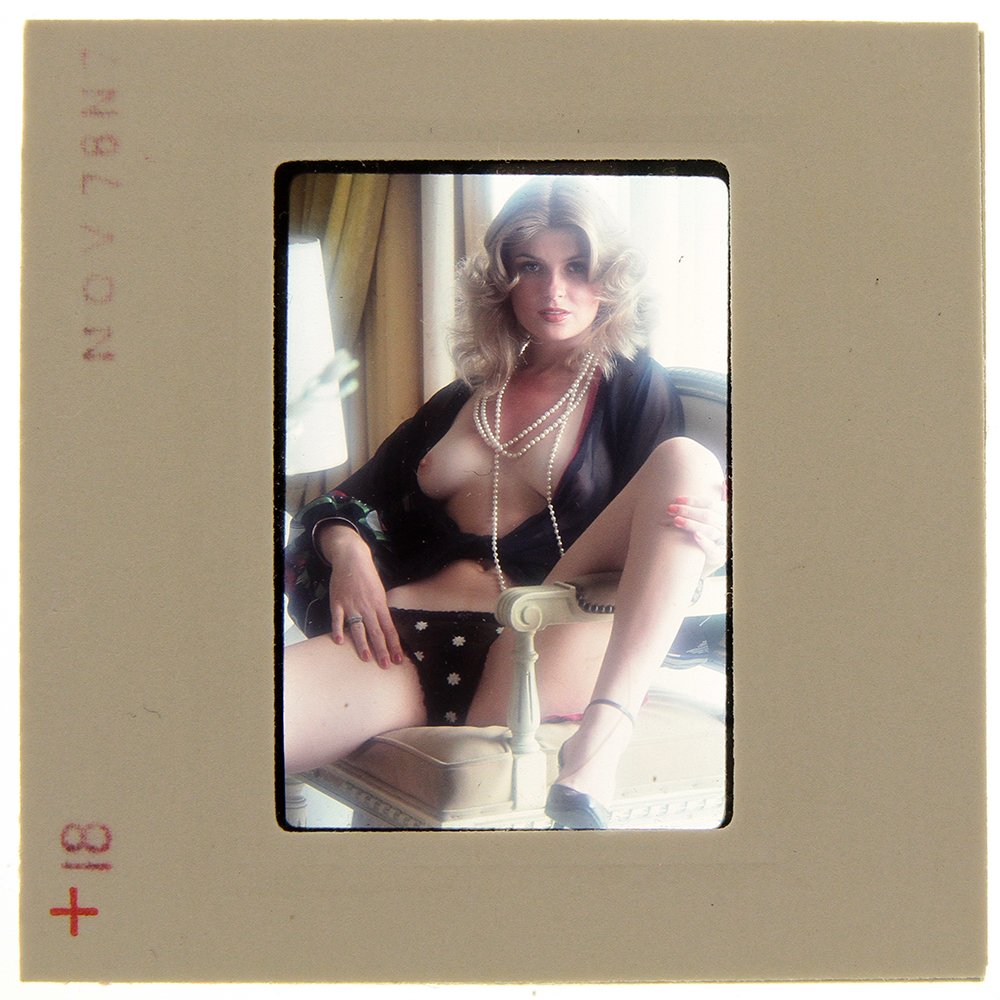 Original 35mm Jolanta Von Zmuda 1978 by Guccione: An Original 35mm slide of Jolanta Von Zmuda taken in November 1978 by photographer Bob Guccione Model:<