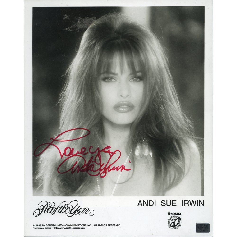 Signed Andi Sue Irwin 8x10 Penthouse Headshot w/ Cert - Jul 21, 2015 | Filthy in NJ