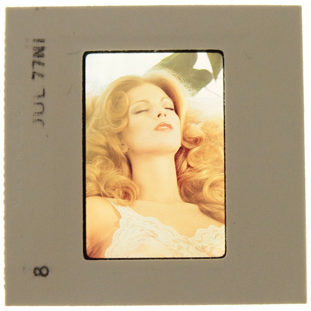 Original 35mm Victoria Johnson 1977 by Bob Guccione: An Original 35mm slide of Victoria Johnson taken in June 1977 by photographer Bob Guccione. Model: