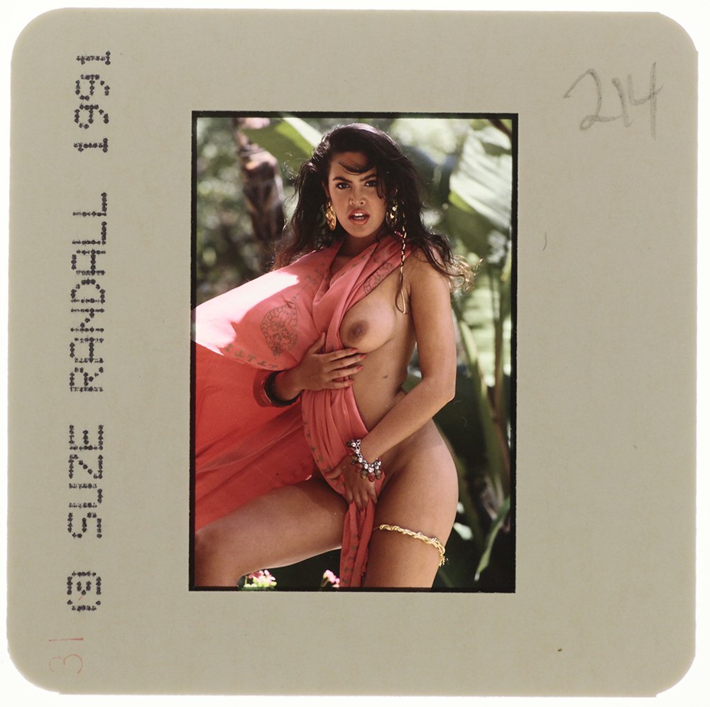 Original 35mm Jami Dion 1991 By Suze Randall: Original nude, erotic, 35mm slide features Jami Dion by Suze Randall in 1991. Print and/or markings on the slide mount are original.