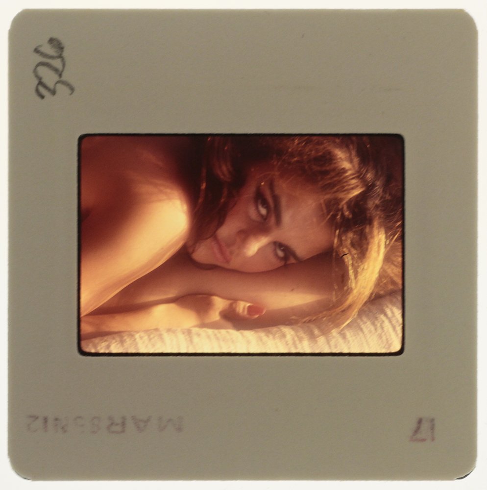 Original 35mm Test Shot of Twins 1985: Original nude, erotic, 35mm slide features Twins taken in 1985. It was a test submission sent to Penthouse. Print and/or markings on the slide mount are original.