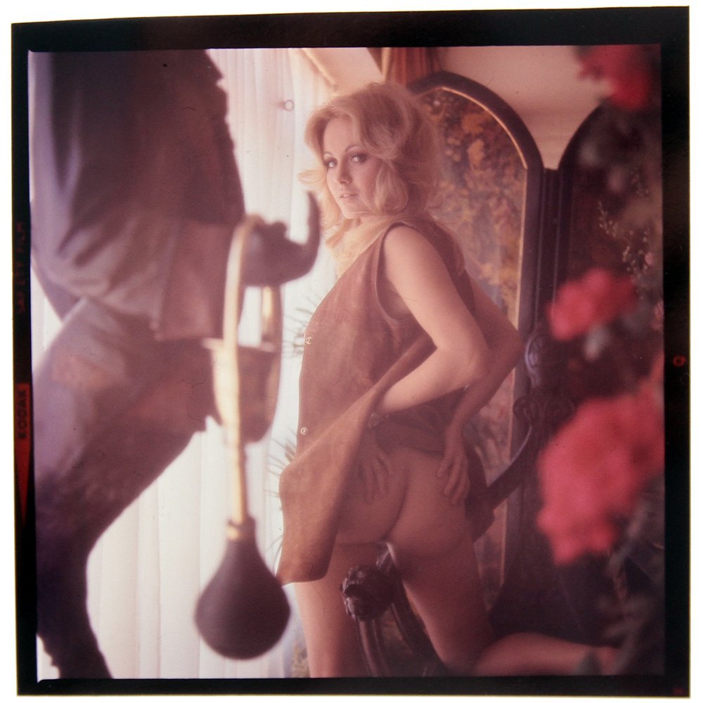 Orig 120mm Transparency Angela Adams 1972 by Guccione: Original nude, erotic, 120mm transparency features Angela Adams taken by Bob Guccione in 1972. Model: Angela Adams,
