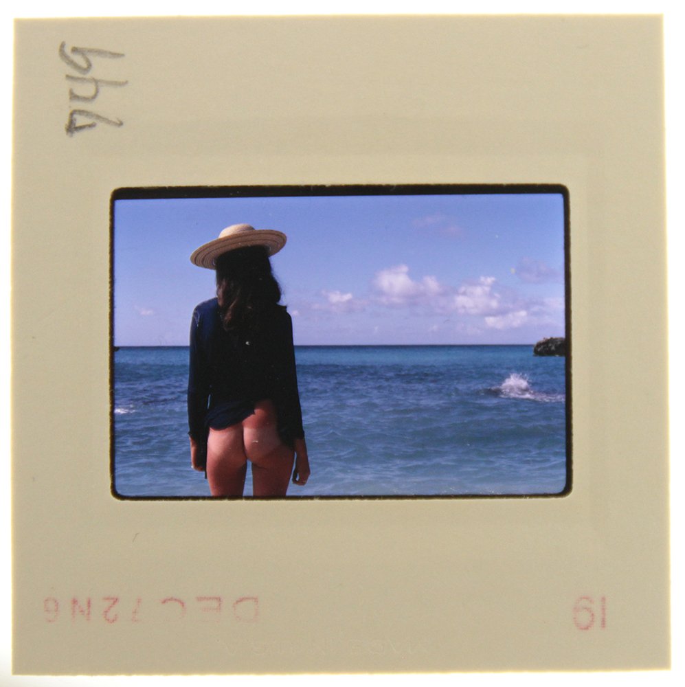 Original 35mm Avril Lund 1972 by Bob Guccione: Original 35mm slide of Avril Lund taken in 1972 by photographer Bob Guccione Model: Avril Lund was