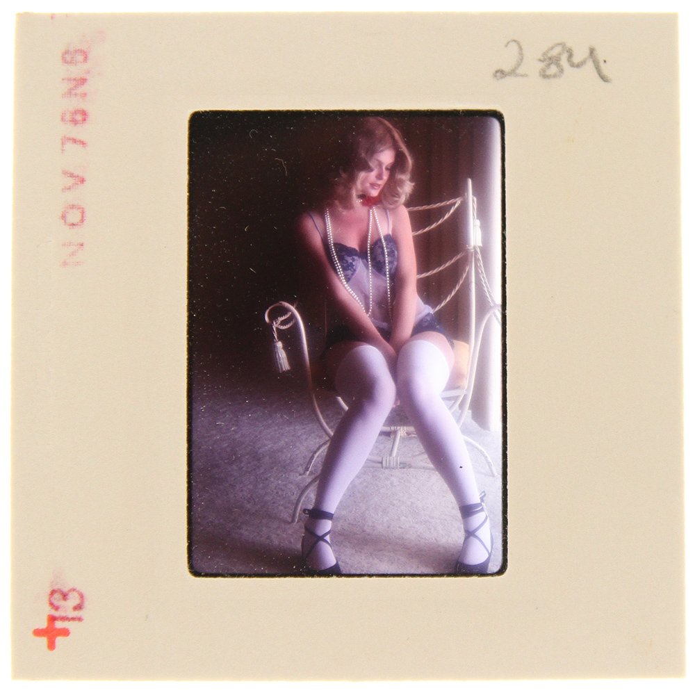 Original 35mm Jolanta Von Zmuda 1978 by Guccione: An Original 35mm slide of Jolanta Von Zmuda taken in November 1978 by photographer Bob Guccione Model:<