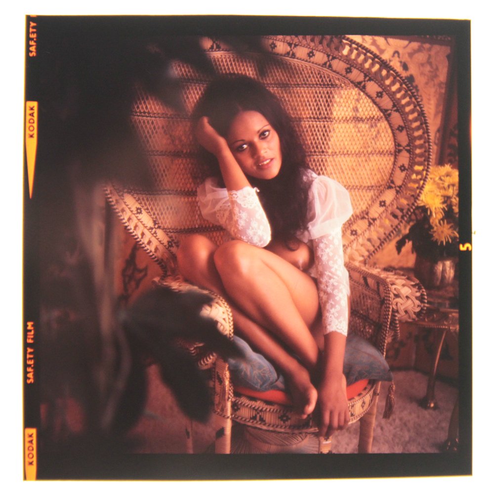 Original 120mm Isobel Garcia 1972 Bob Guccione: Original nude, erotic, 120mm transparency features Isobel Garcia Orobiyi taken by Bob Guccione in 1972.Model: She l