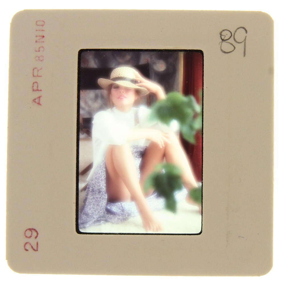 Original 35mm Angela Nicholas 1985 By Bob Guccione: Original 35mm slide of Angela Nicholas taken in April 1985 by photographer Bob Guccione Model: Angela Nicholas' col
