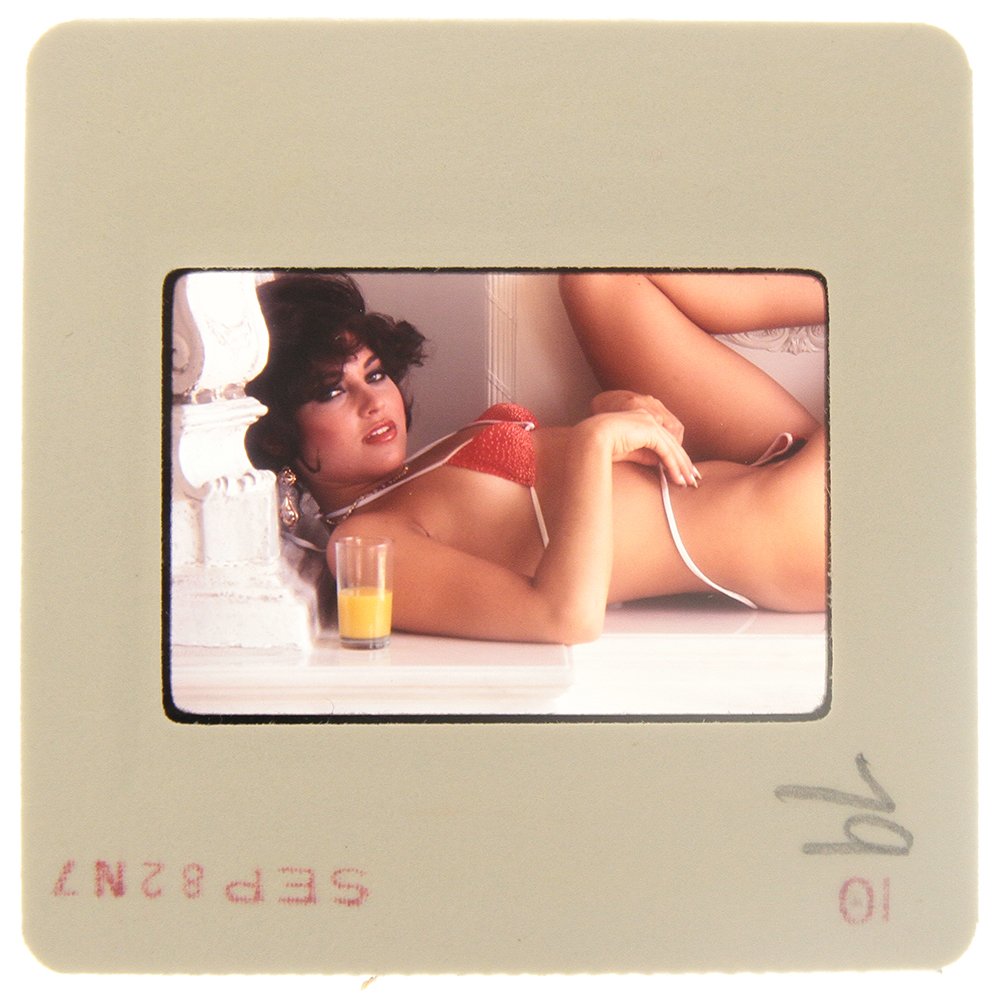 Original 35mm Ava Monet 1982 By Bob Guccione: Original nude, erotic, 35mm slide features Ava Monet, aka Anna Fraley, taken by Bob Guccione in 1982. Subject: