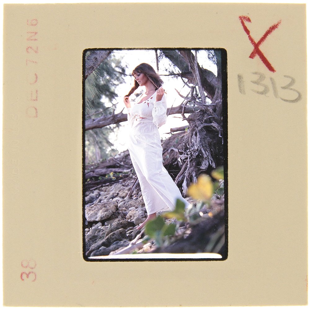 Original 35mm Avril Lund 1972 by Bob Guccione: Original 35mm slide of Avril Lund taken in 1972 by photographer Bob Guccione Model: Avril Lund was