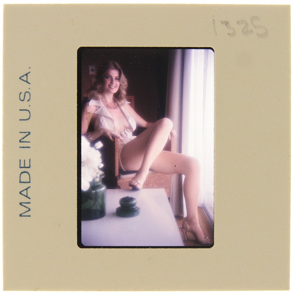 Original 35mm Jolanta Von Zmuda 1976 by Guccione: An Original 35mm slide of Jolanta Von Zmuda taken in November 1976 by photographer Bob Guccione Model:<
