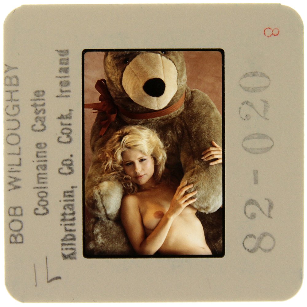 Original 35mm Pia Zadora 1982 By Bob Willoughby: Original nude, erotic, 35mm slide features Pia Zadora taken by Bob Willoughby in 1982. Print and/or markings on the slide mount are original.