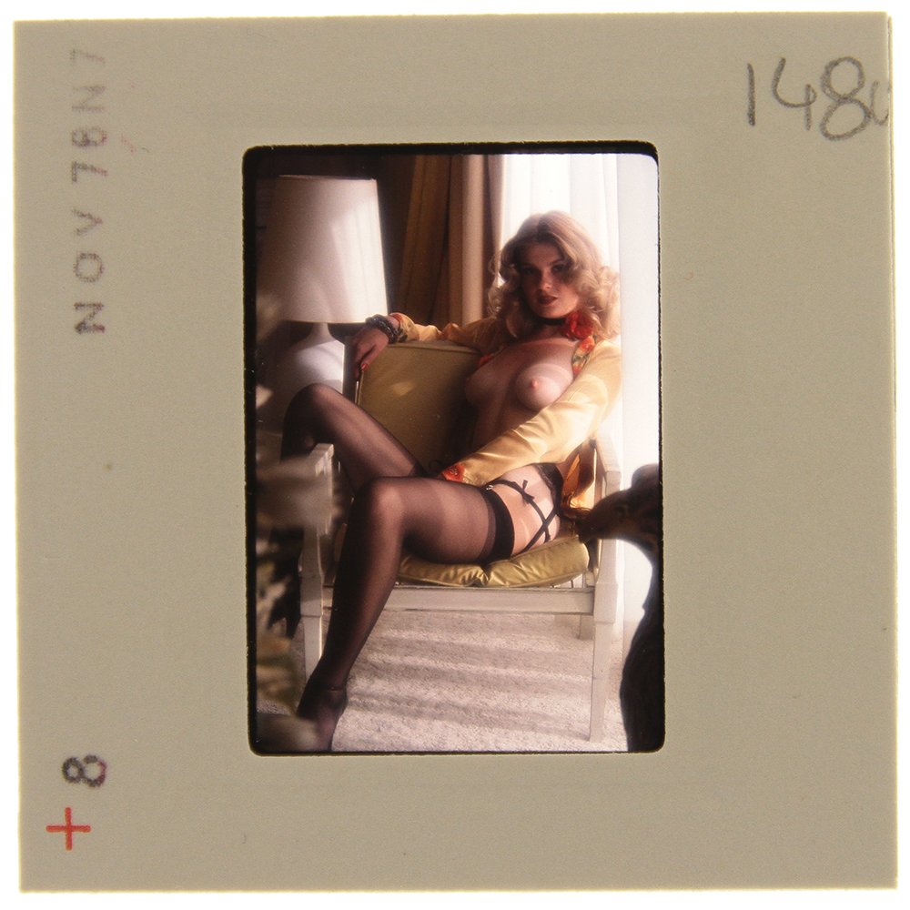 Original 35mm Jolanta Von Zmuda 1976 by Guccione: An Original 35mm slide of Jolanta Von Zmuda taken in November 1976 by photographer Bob Guccione Model:<