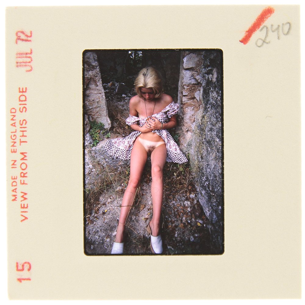 Original 35mm Janet Dunphy 1972 by Guccione: An original 35mm slide of Janet Dunphy taken in July 1972 by photographer Bob Guccione Model: This