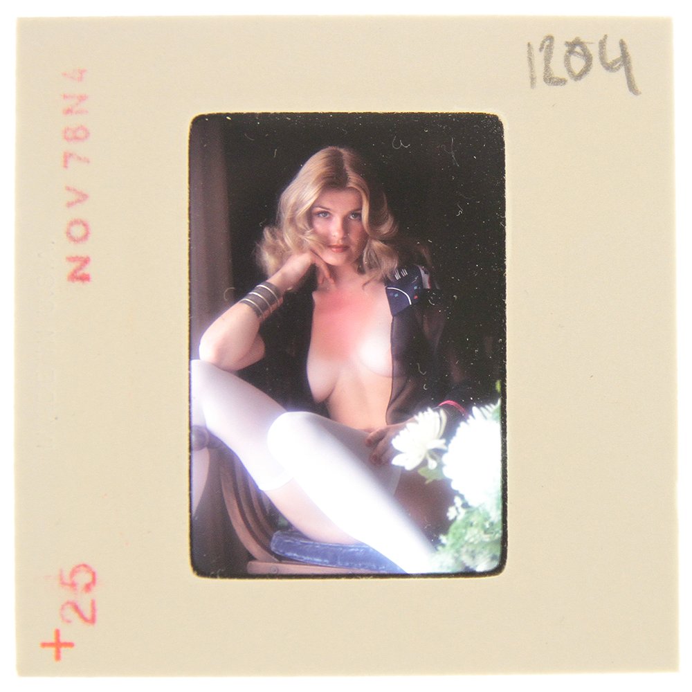 Original 35mm Jolanta Von Zmuda 1976 by Guccione: An Original 35mm slide of Jolanta Von Zmuda taken in November 1976 by photographer Bob Guccione Model:<
