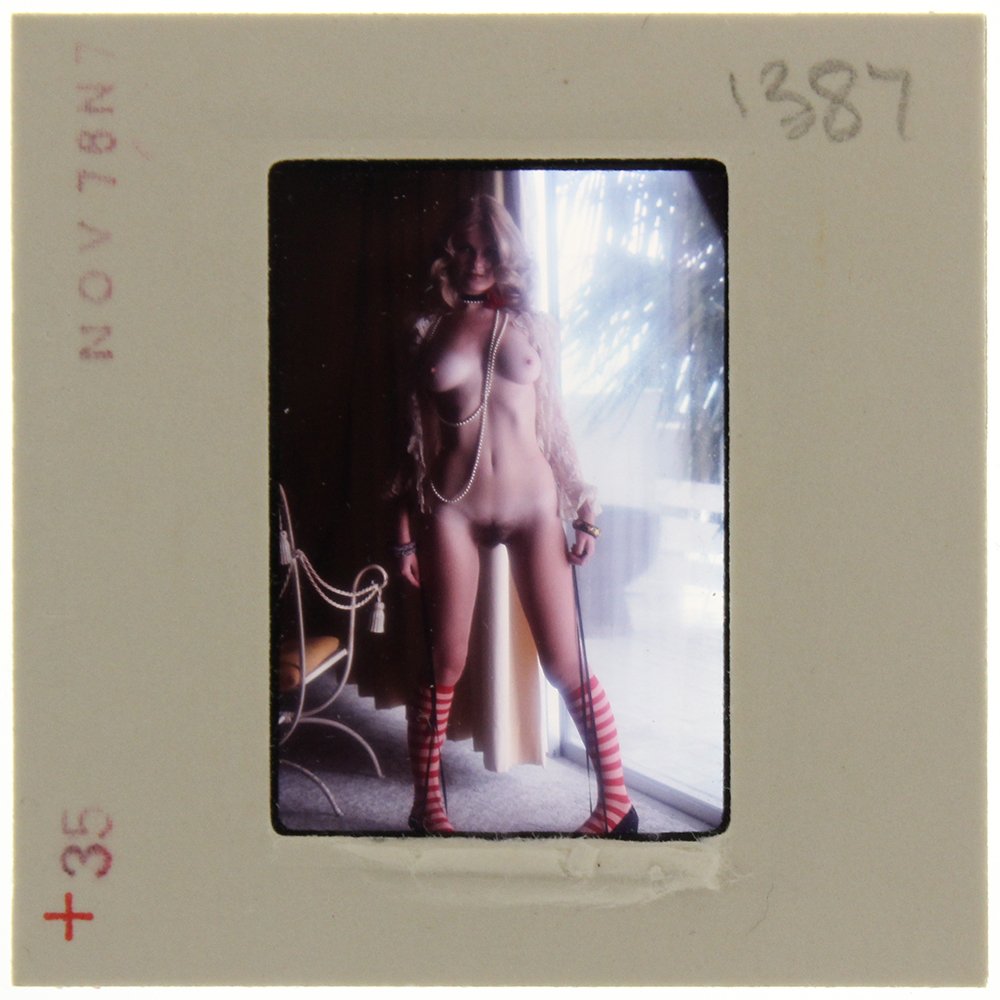 Original 35mm Jolanta Von Zmuda 1976 by Guccione: An Original 35mm slide of Jolanta Von Zmuda taken in November 1976 by photographer Bob Guccione Model:<