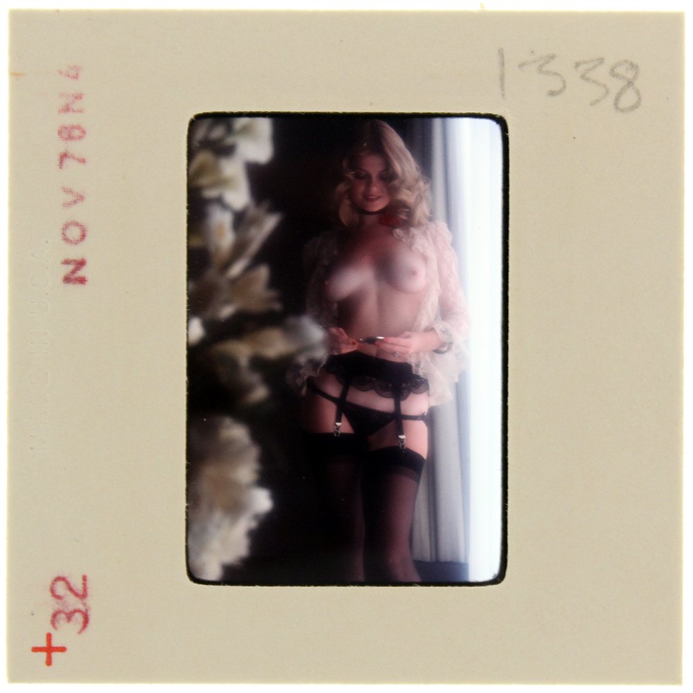 Original 35mm Jolanta Von Zmuda 1976 by Guccione: Original 35mm slide of Jolanta Von Zmuda taken in November 1976 by photographer Bob Guccione.Model: At 22, Jolanta